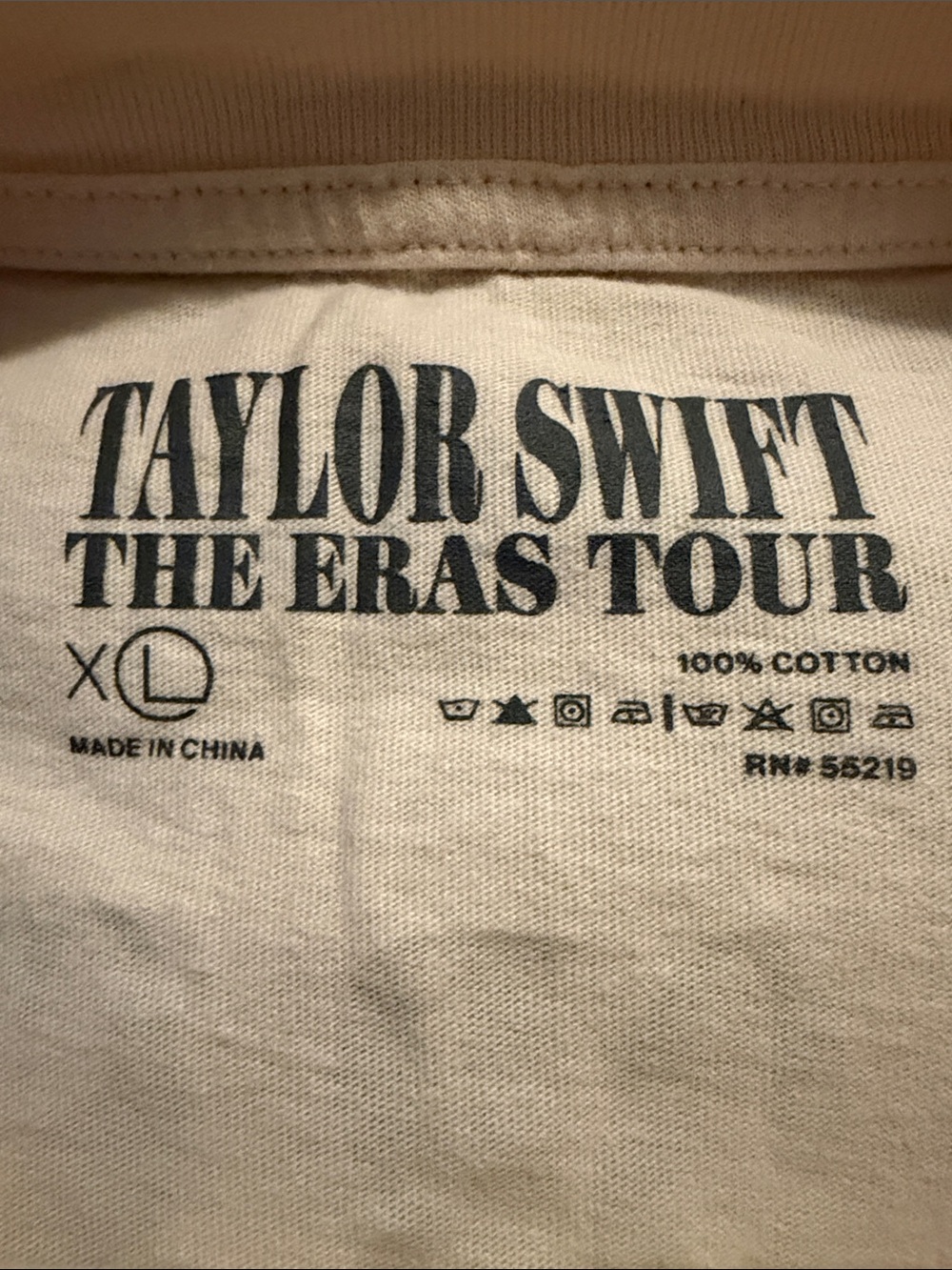 Taylor Swift Cream Graphic Eras Tour Tee - Picture 3 of 4